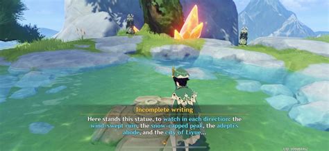 genshin impact geo statue puzzle.
